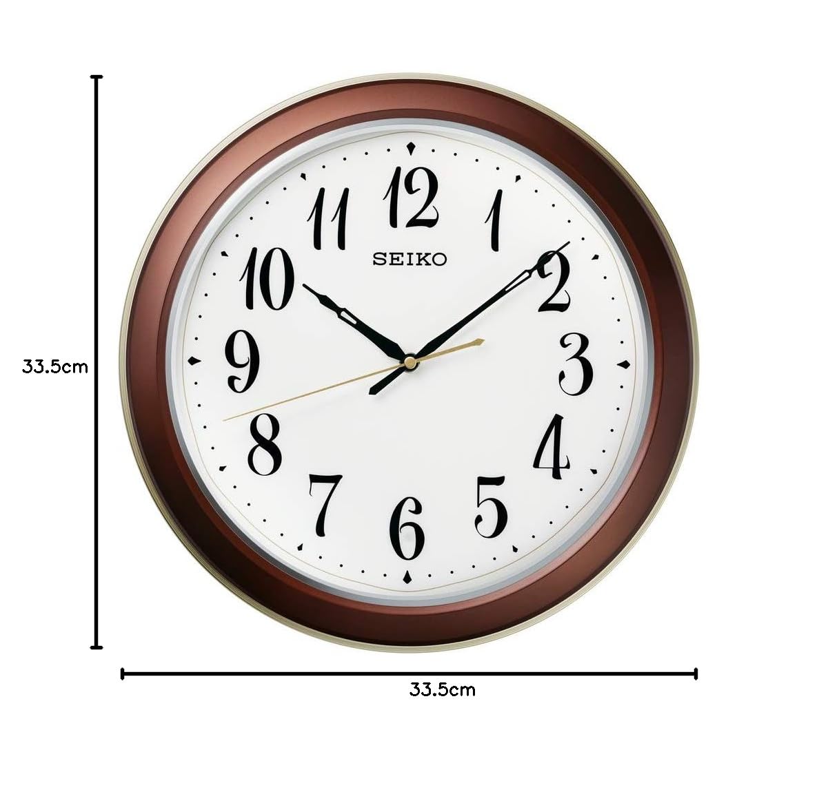 SEIKO KX349B 電波掛時計 ブラウン 約30cm なかむー様専用 SEIKO 壁掛電波時計 KX349B - メルカリ